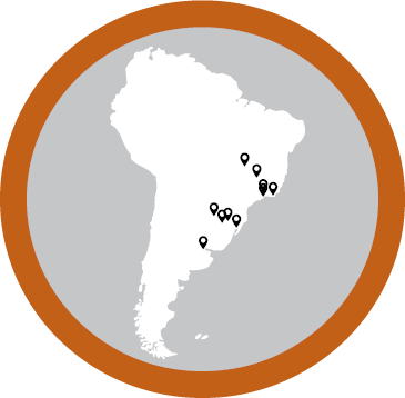 南美地区分布图